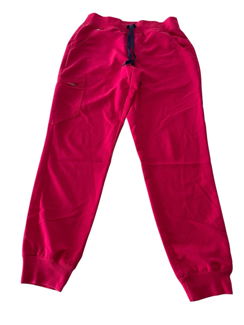 FIGS Zamora Jogger Scrub Pants Womens S Hot Pink Fuchsia Technical Collection